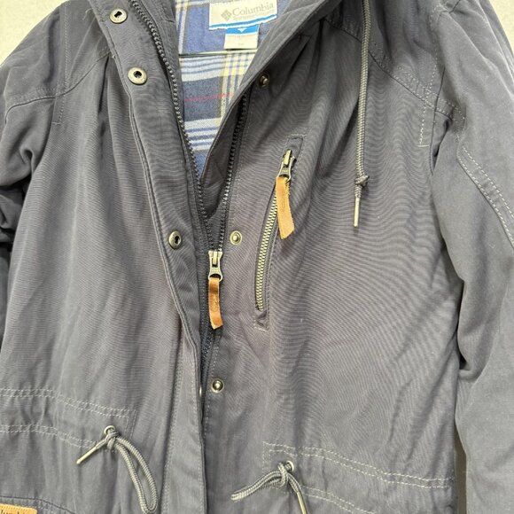 Columbia Jacket Womens Extra Small Hooded Parka Coat Flannel Lined XS WL4125 - Picture 3 of 13